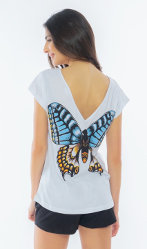Dámské pyžamo šortky Velký motýl