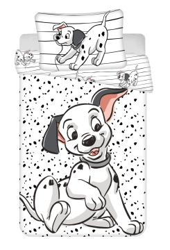 Disney povlečení do postýlky 101 Dalmatians "Lucky Stripe" baby 100x135, 40x60 cm
