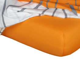 Jersey prostěradlo pomeranč  80x220x18 cm