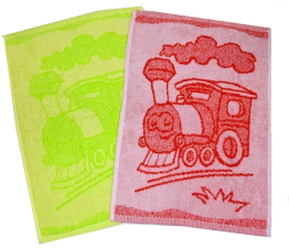 Dětský ručník Train green 30x50 cm